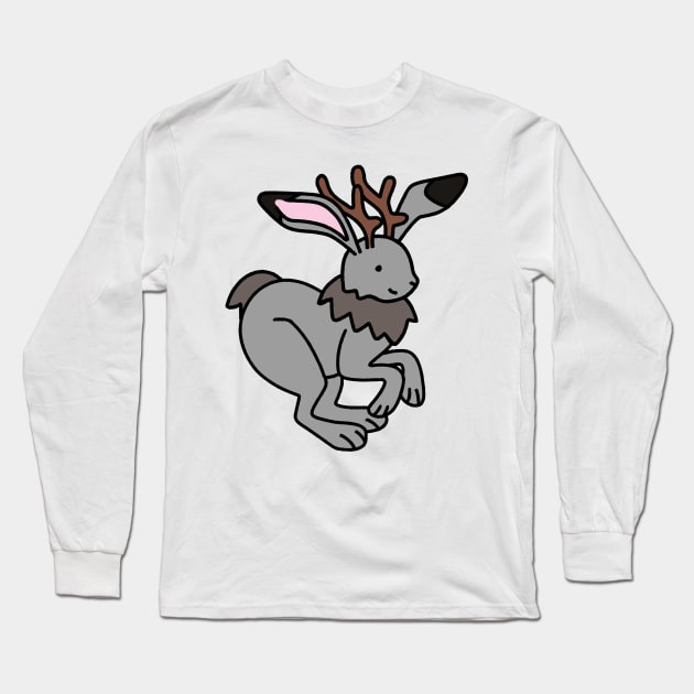 Jolly Jackalope Long Sleeve T-Shirt by ncprocter